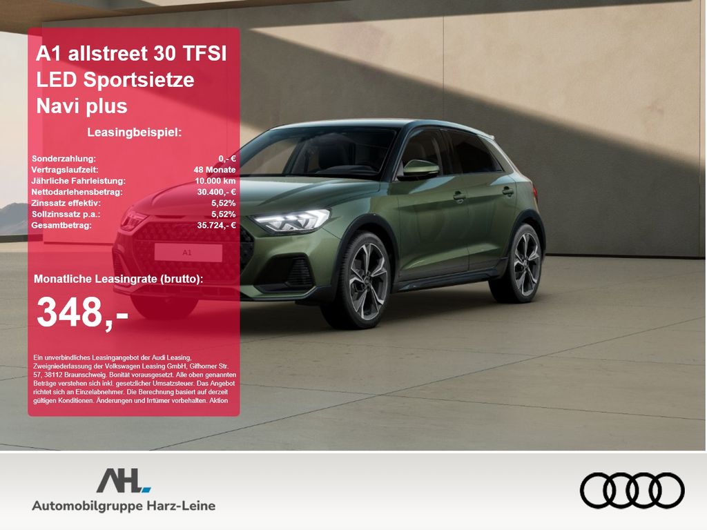 Abbildung Leasingangebot Audi A1 allstreet 30 TFSI LED Sportsietze Navi plus 2