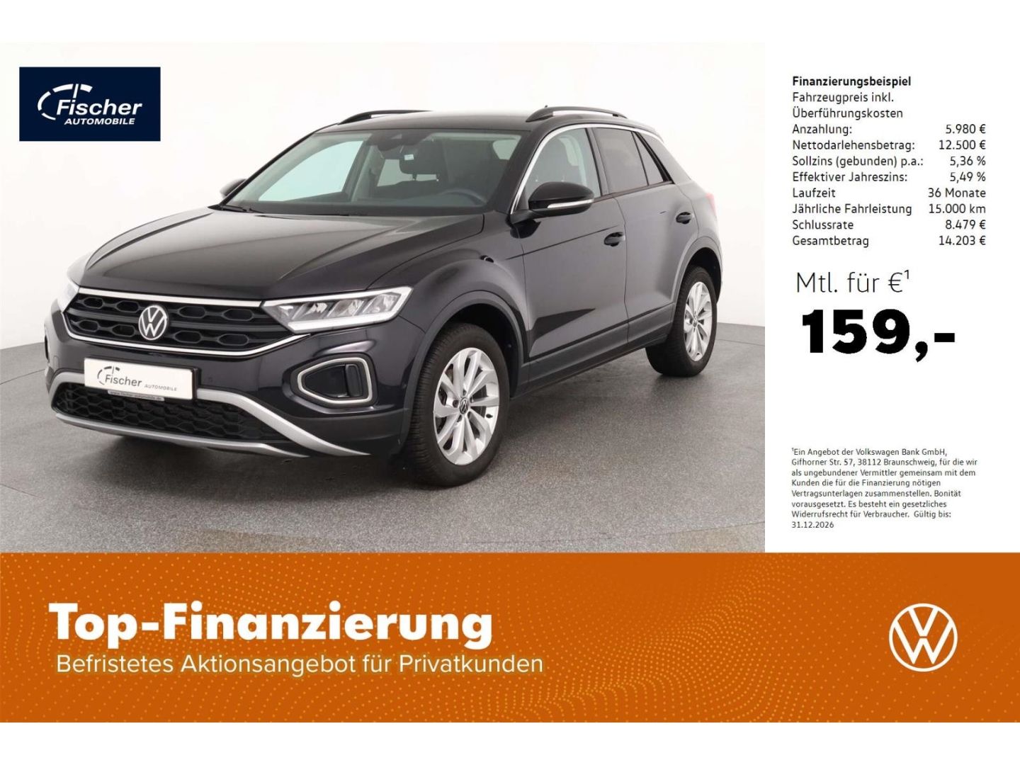 VW T-Roc 1.0 TSI OPF Life