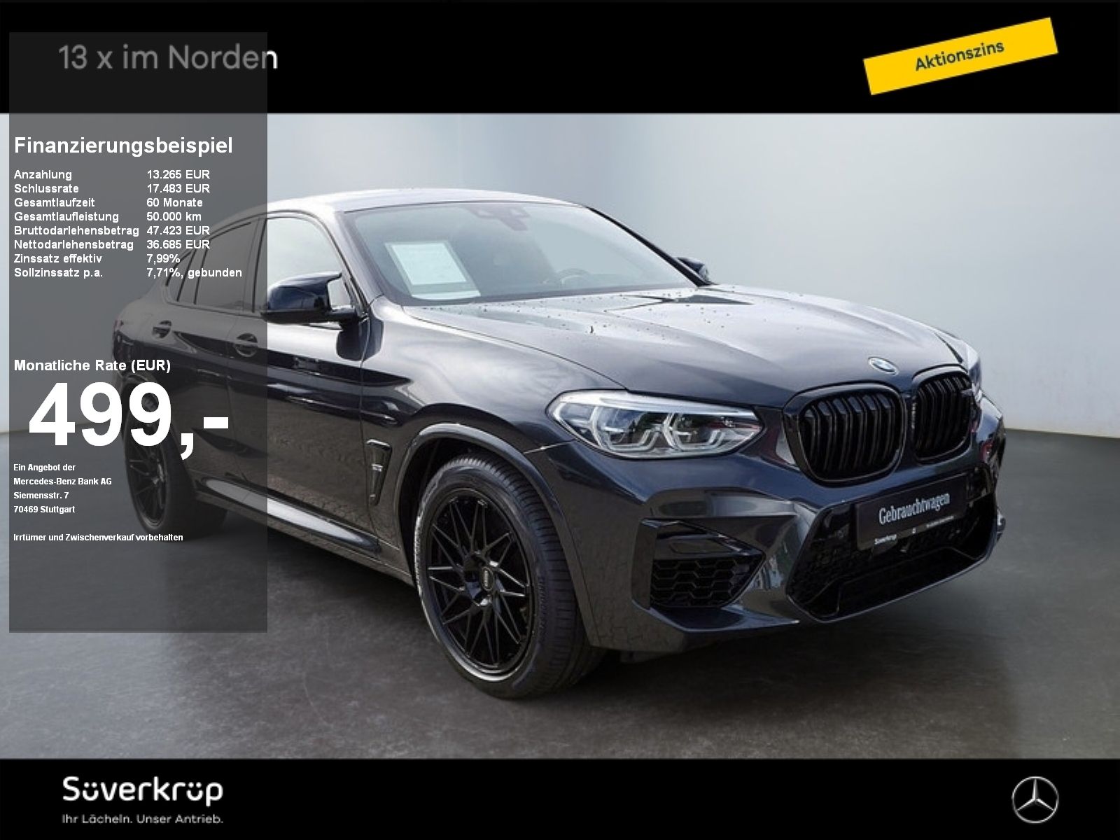 BMW X4 M Competition AHK Pano Harman Navi HUD Kamer