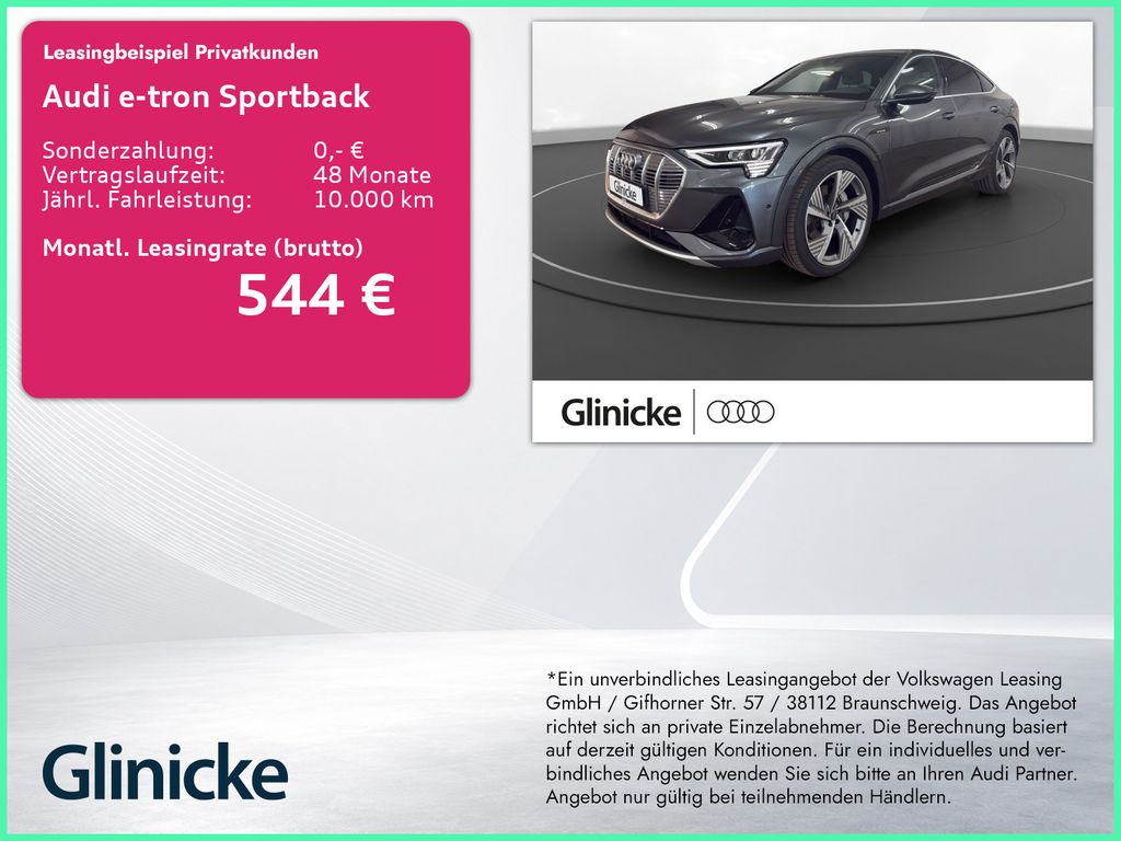 Audi e-tron Sportback 55 qu. S line AHK Pano Matrix L
