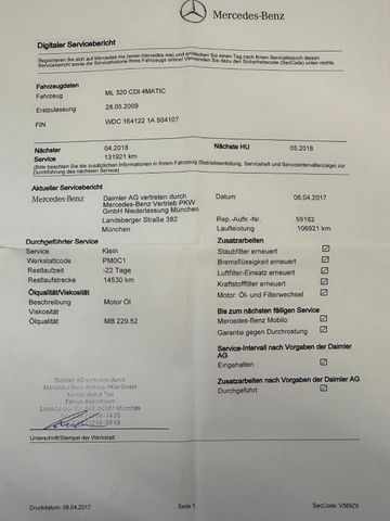 Mercedes-Benz ML 320 CDI *AHK*Klima*Navi*CD-Player*Freisprech*