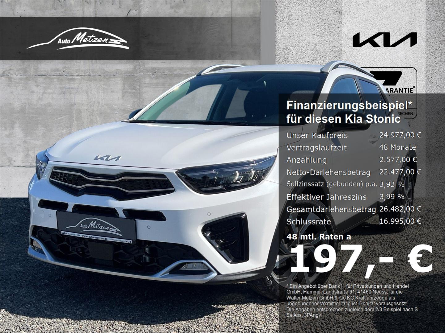 Kia Stonic 1.0 T-GDI GT Line Navi LED ACC Apple CarP