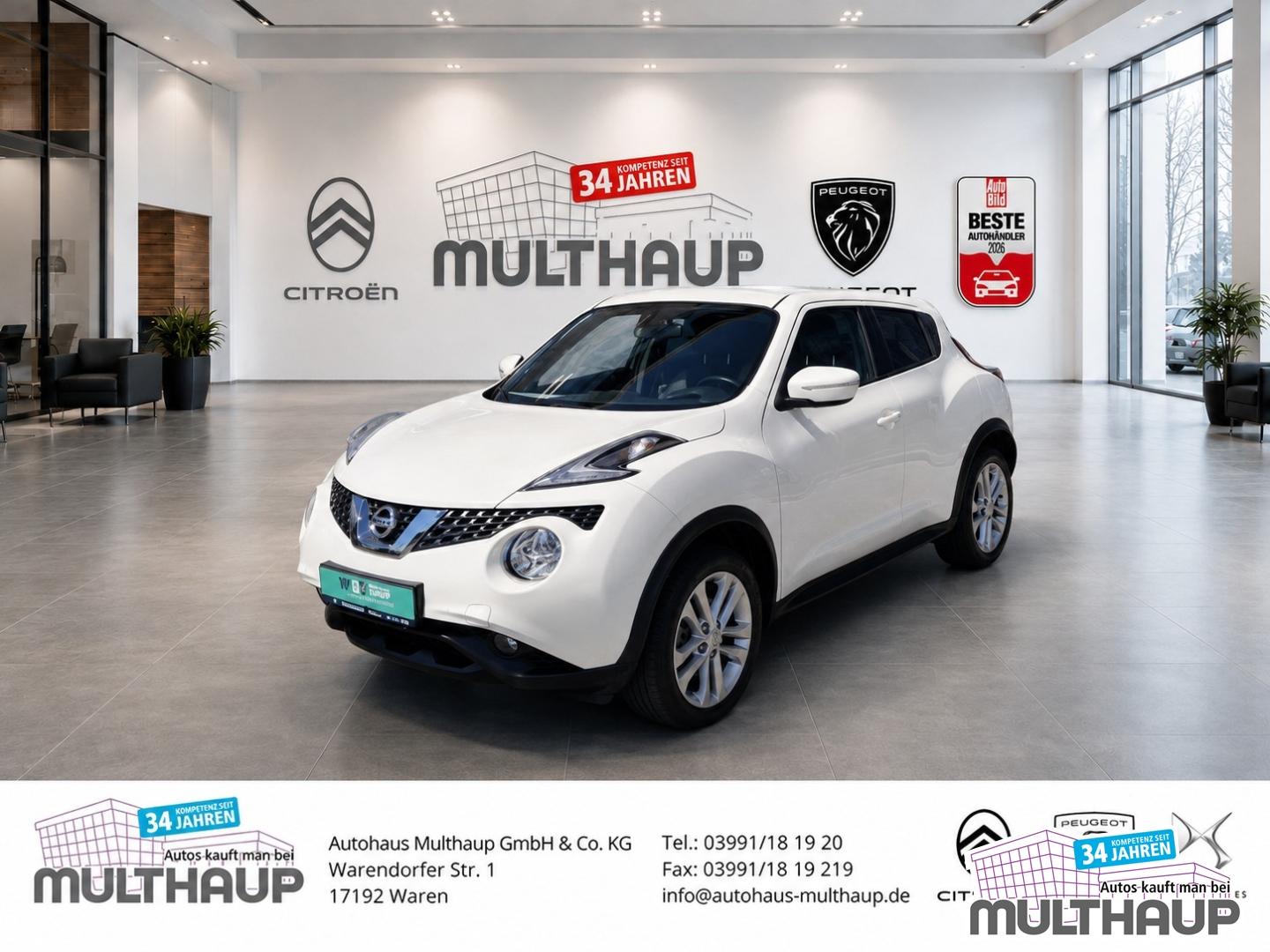 Nissan Juke Acenta Navi AHK Klimaautom Rückfahrkam.