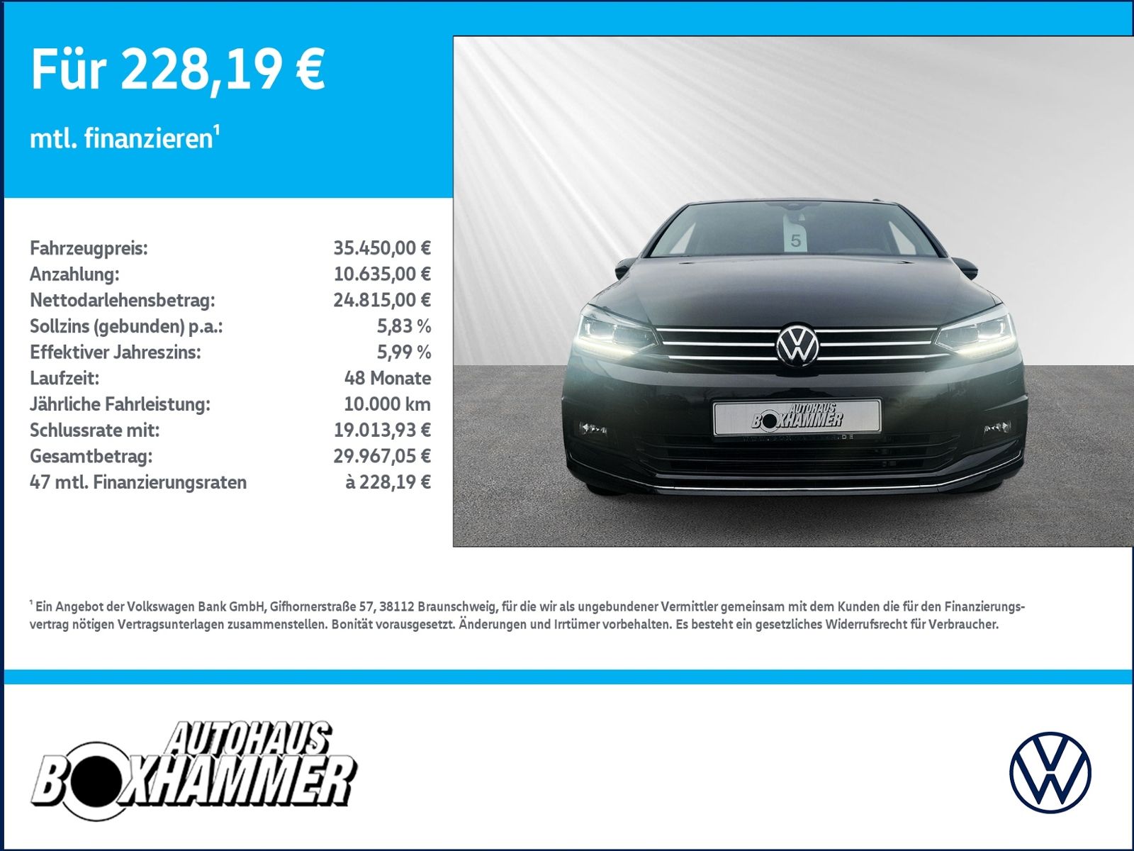 Volkswagen Touran 2,0 TDI DSG Move 7 Sitze NAVI AHK RFK foto 3