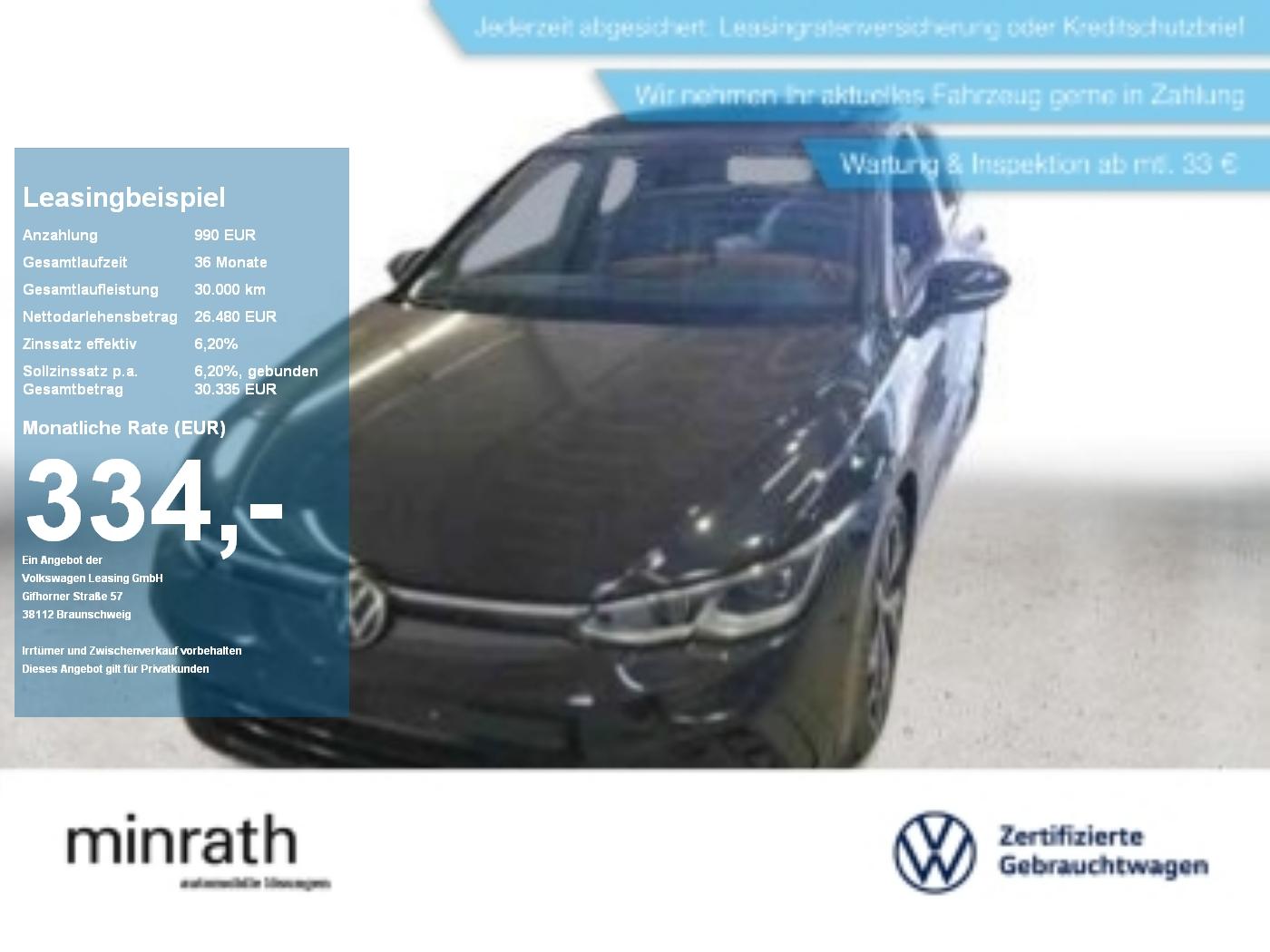 Volkswagen Golf VIII R-Line 2.0 TDI DSG LED+APP+PANO+SHZ+PD