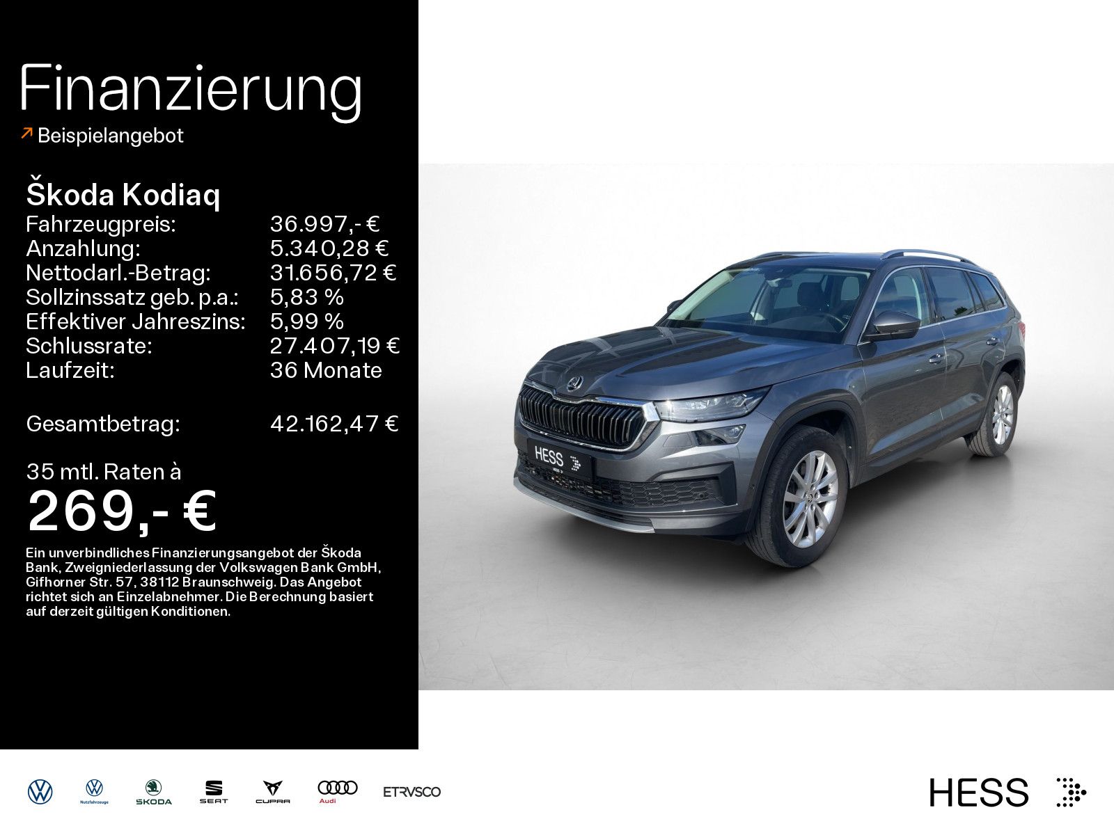 Skoda Kodiaq 2.0 TDI 4x4 DSG STYLE*MATRIX*AHK*VIRTUAL*