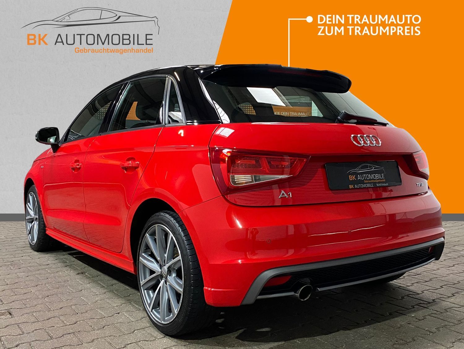 Fahrzeugabbildung Audi A1 Sportback admired S line #HimmelSchwarz#PDC