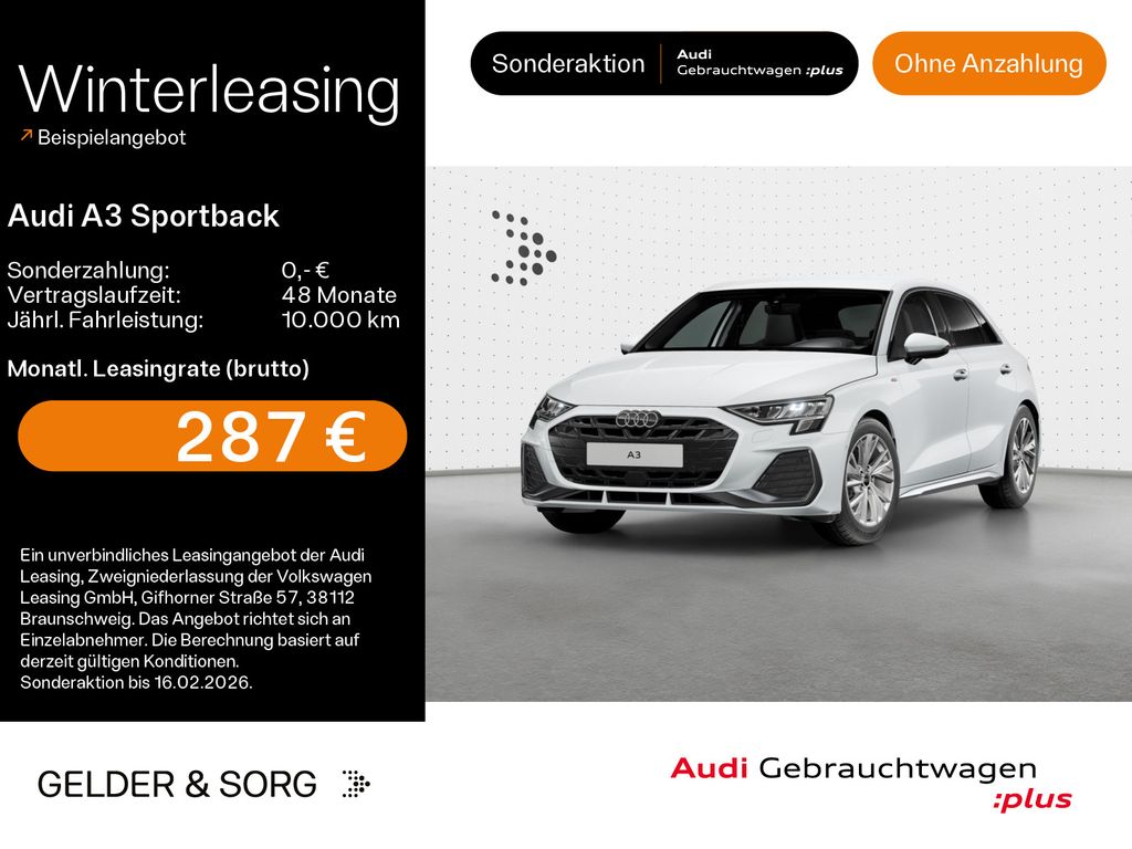 A3 Sportback 35 TDI S line ACC*LED*RFK*Navi