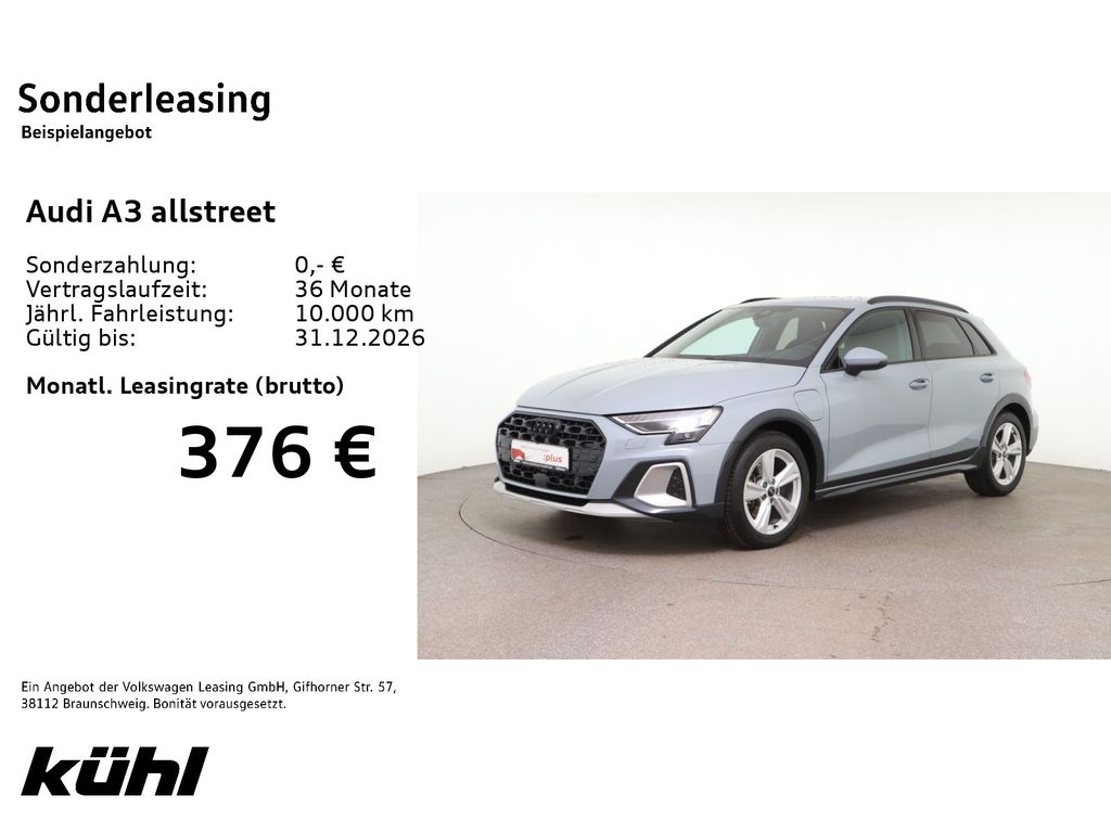 Abbildung Leasingangebot Audi A3 allstreet 40 TFSI e S tronic AHK/Parkassist+/