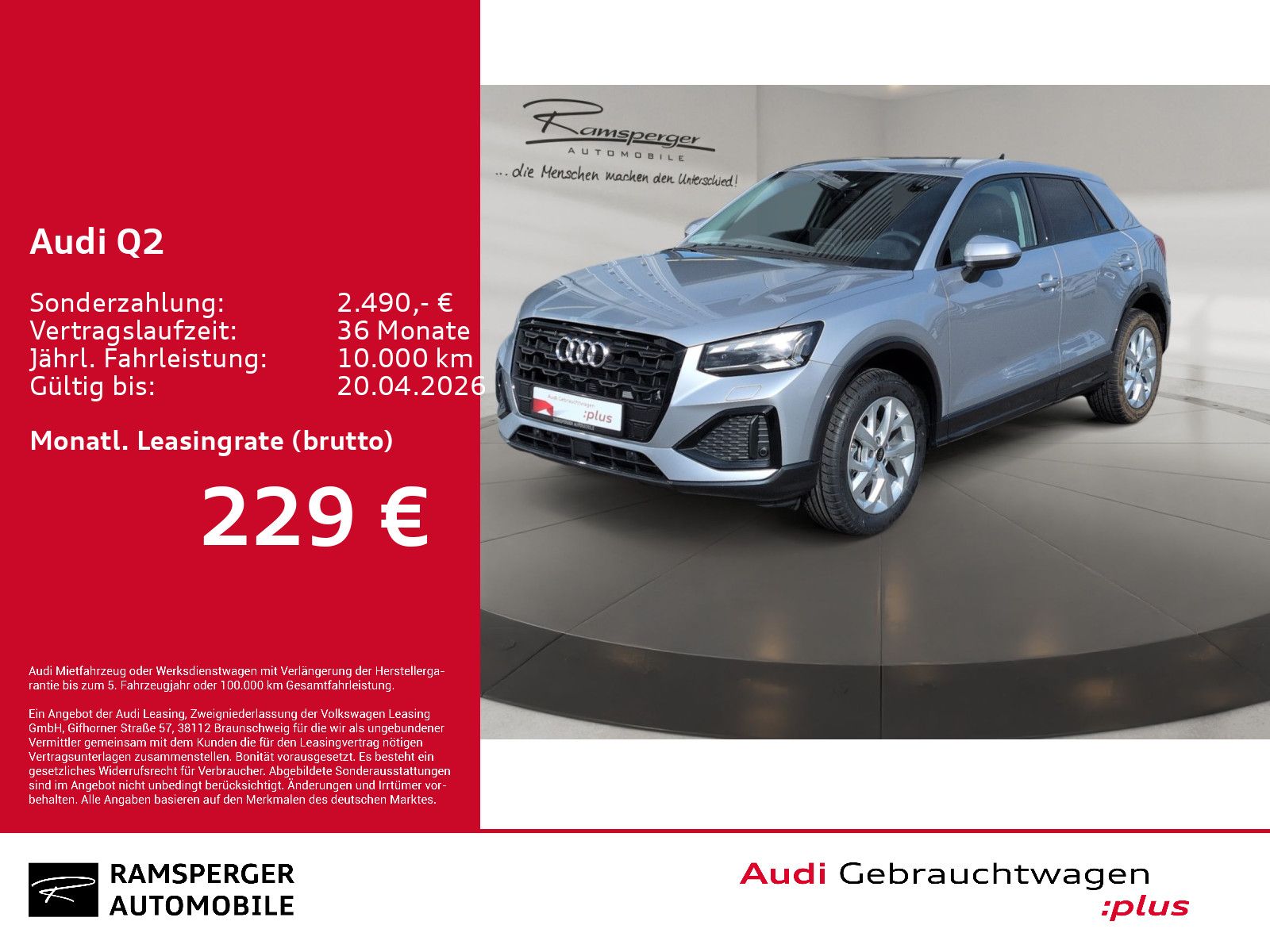 Audi Q2 Advanced 35 TFSI Matrix ACC Kamera Navi Optik