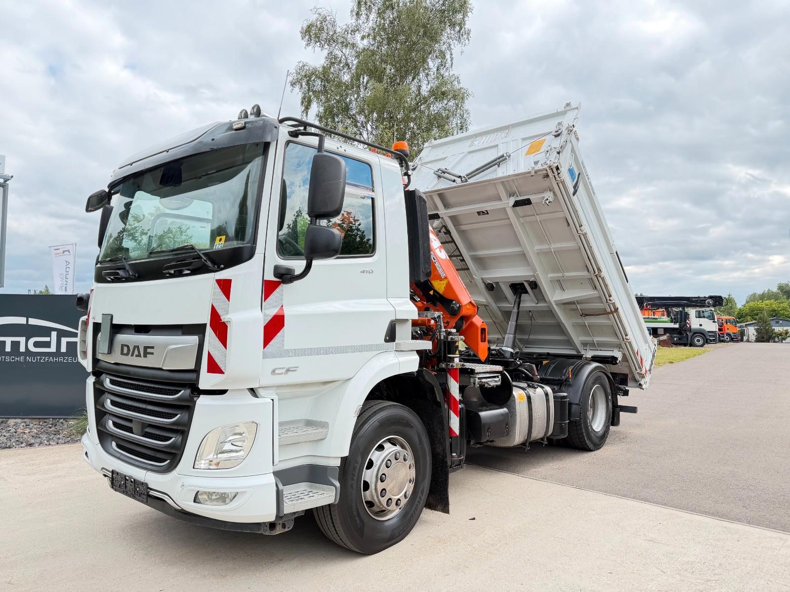 DAF CF 410 MEILLER Kipper KRAN 15m FUNK AHK