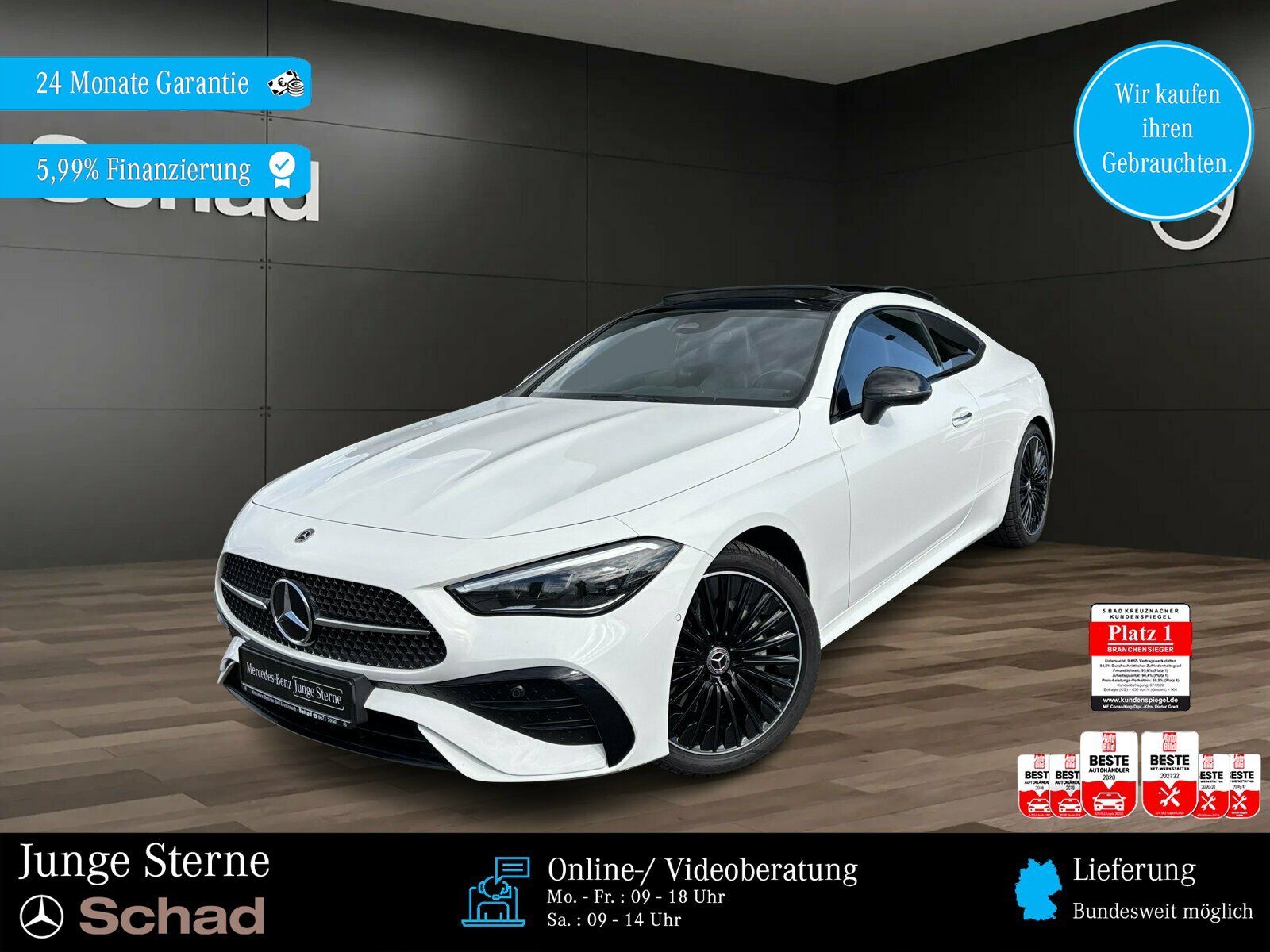 MERCEDES-BENZ CLE 220 d AMG +PANO+LED+360°+DISTR+MEMORY+NIGHT+