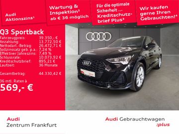 Audi Leasingangebot: Audi Q3 Sportback 35 TDI S tronic S line LED NAVI AHK