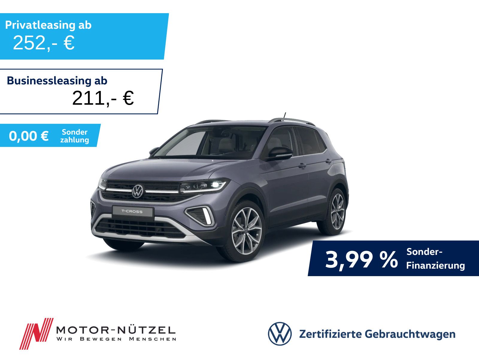 Volkswagen T-Cross 1.5 TSI DSG STYLE 5JG+MATRIX+NAV+AHK+ACC