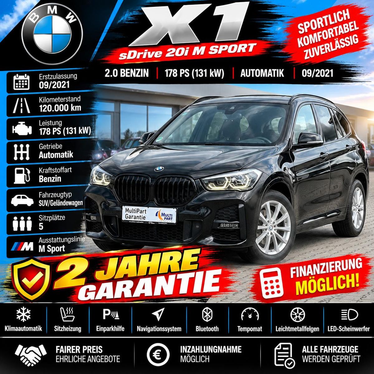 BMW X1 sDrive 20 i M Sport foto 1