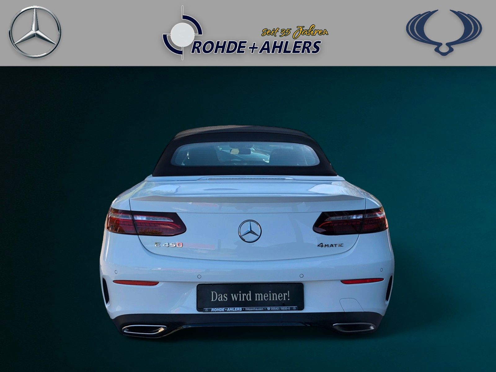 Fahrzeugabbildung Mercedes-Benz E 450 4M Cabrio AMG-LINE+DISTRONIC_NP:101.632€