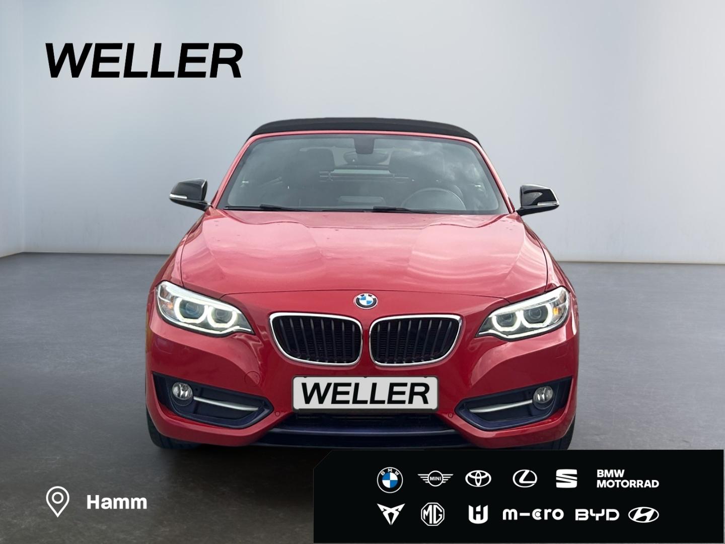 BMW 218 i Cabrio Sport Line *Shadow*HiFi*SHZ*PDC v+h