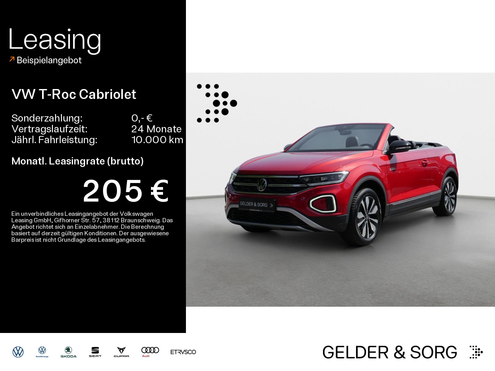 Volkswagen T-Roc Cabriolet TSI Goal Stand*AHK*LED*ACC
