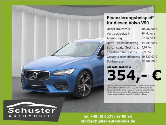 Volvo V90 R-Design AWD D5*Panodach 360°K Luftfed Leder