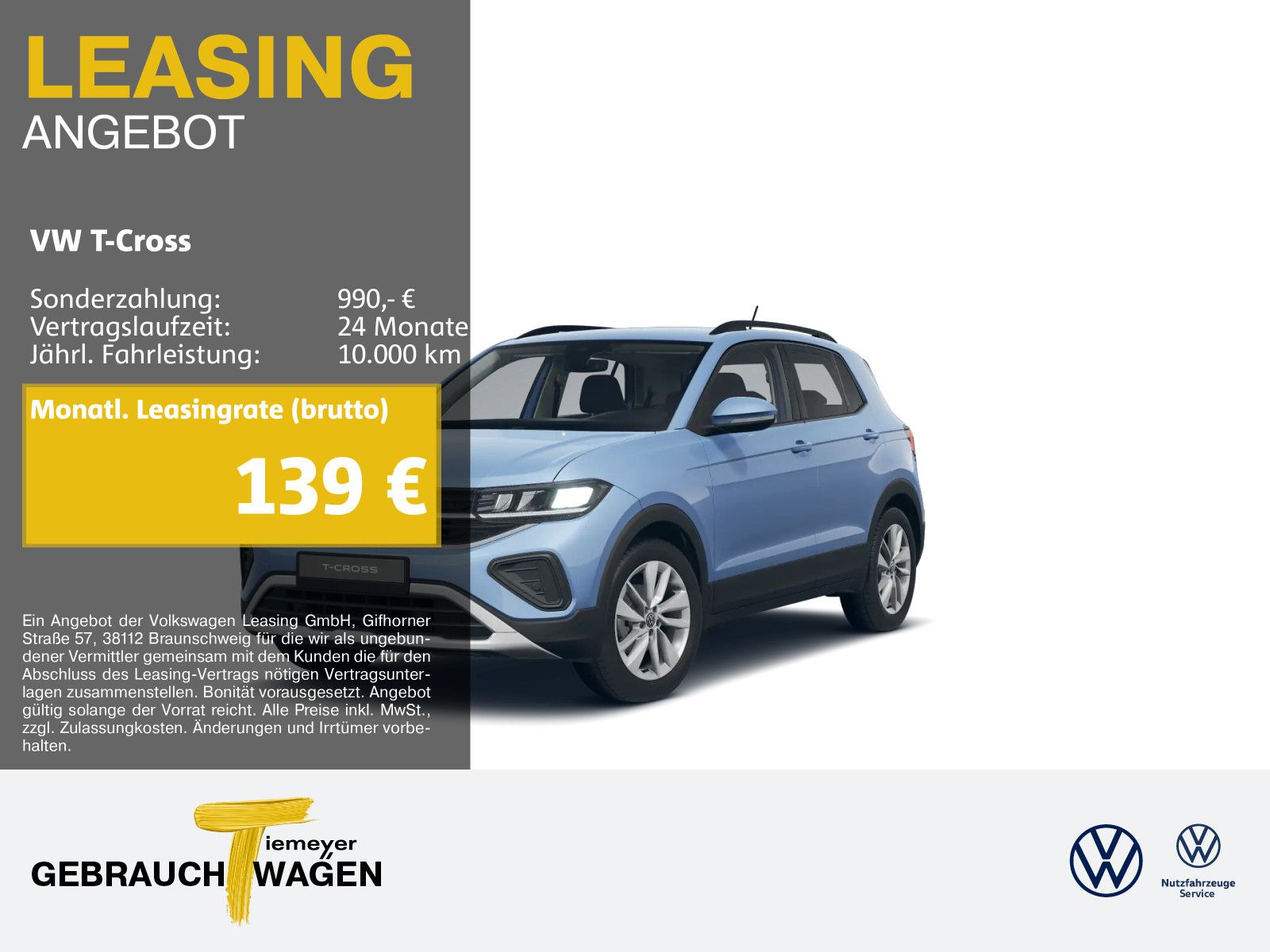 Volkswagen T-Cross 1.0 TSI LIFE LM17 IQ.DRIVE APP-CON SITZH