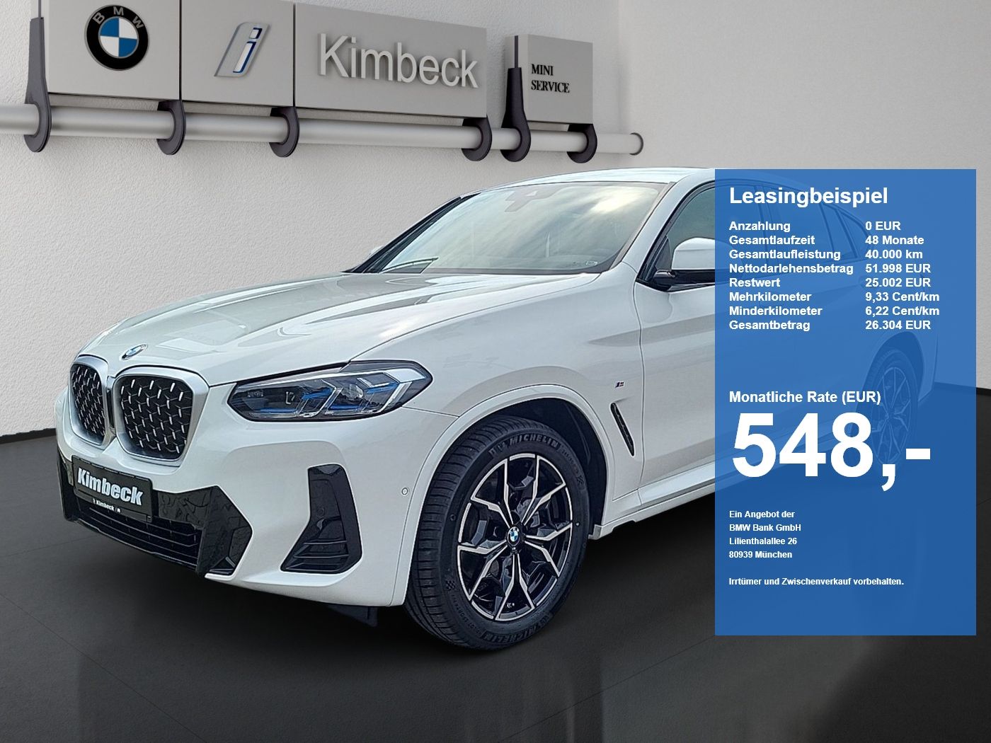 BMW X4 xDrive20i M SPORT Laser ParkAss HeadUp AHK H&
