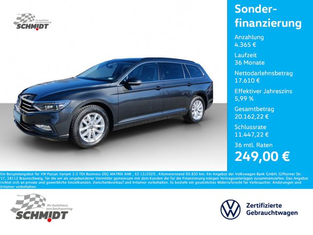 Volkswagen Passat Variant 2.0 TDI Business DSG MATRIX AHK