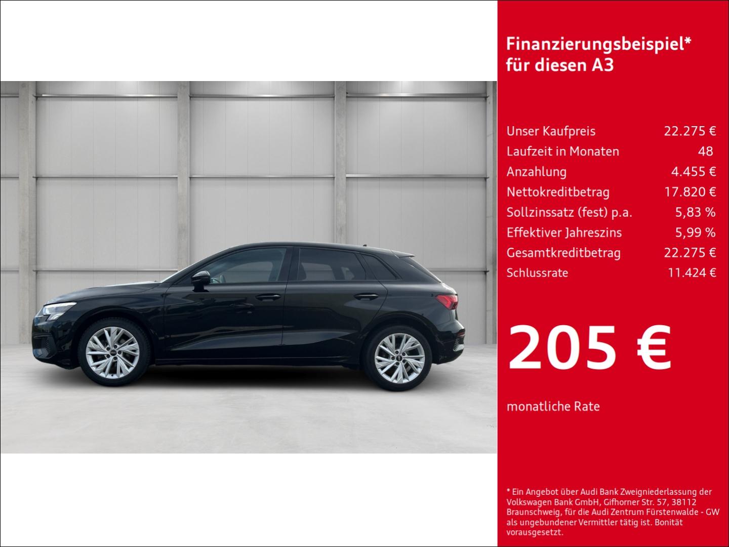 Audi A3 Sportback 30 TDI S-tronic AHK-abnehmbar Navi 