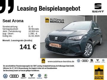 Seat Leasingangebot: Seat Arona 1.0 TSI Road Edition DSG *NAV*GRA*PDC*SHZ*