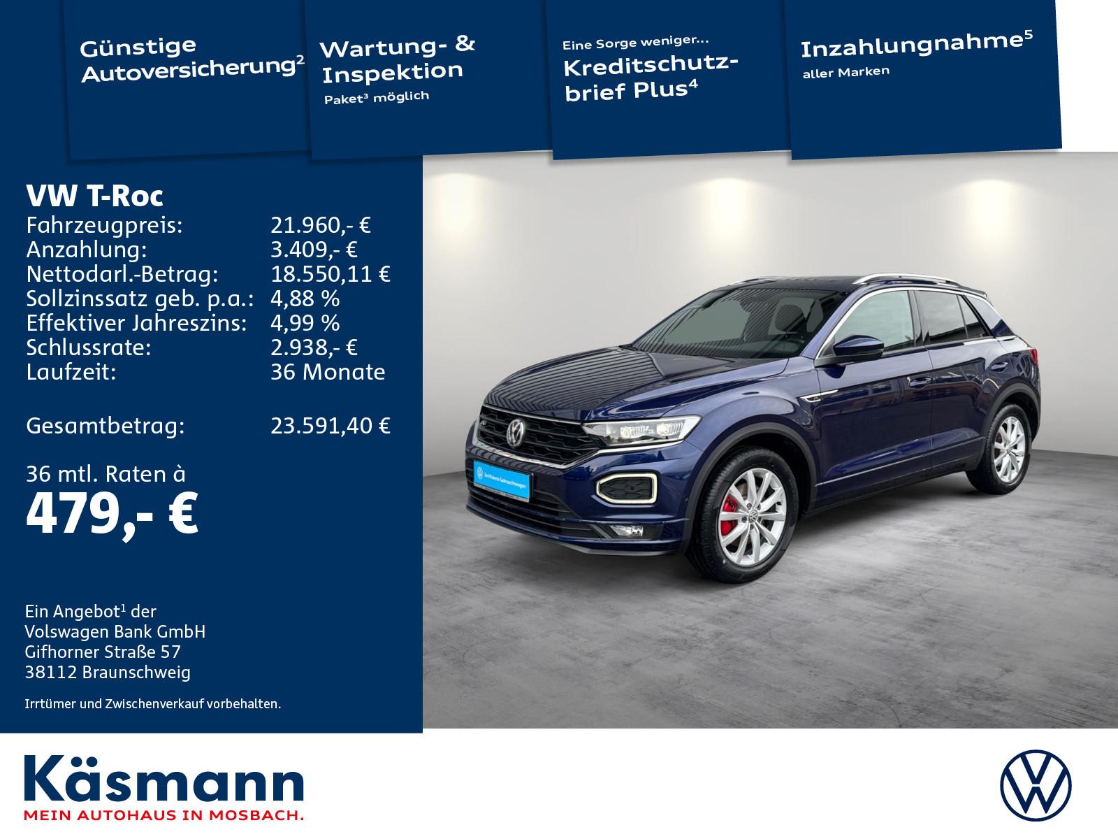 Volkswagen T-Roc Sport 1.5TSI R-LINE AHK PANO LED KAM
