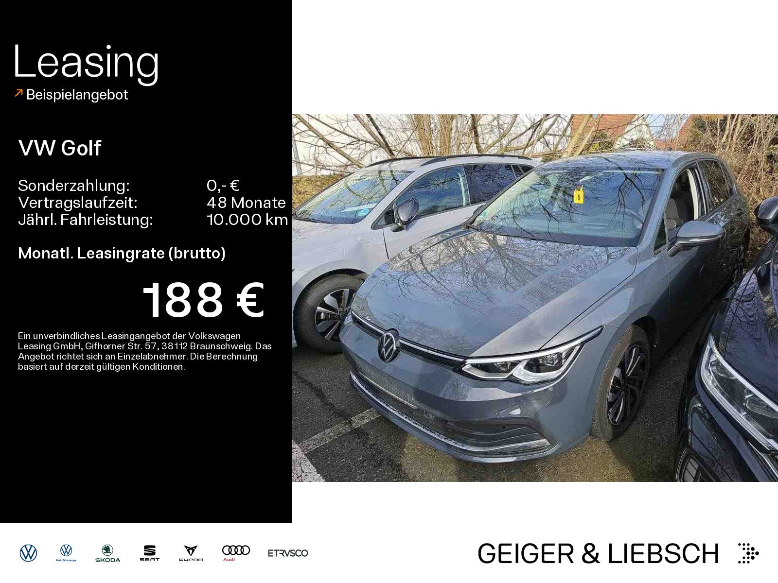 Volkswagen Golf VIII 1.5 TSI ACTIVE*LED*HUD*STHZG*KAMERA*PD
