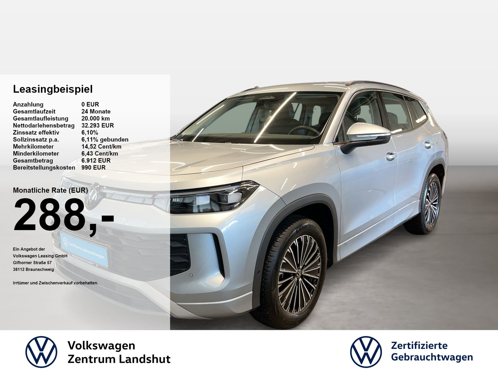 Volkswagen Tayron Life 1.5 eTSI DSG 360 ACC AUT Kam. LED