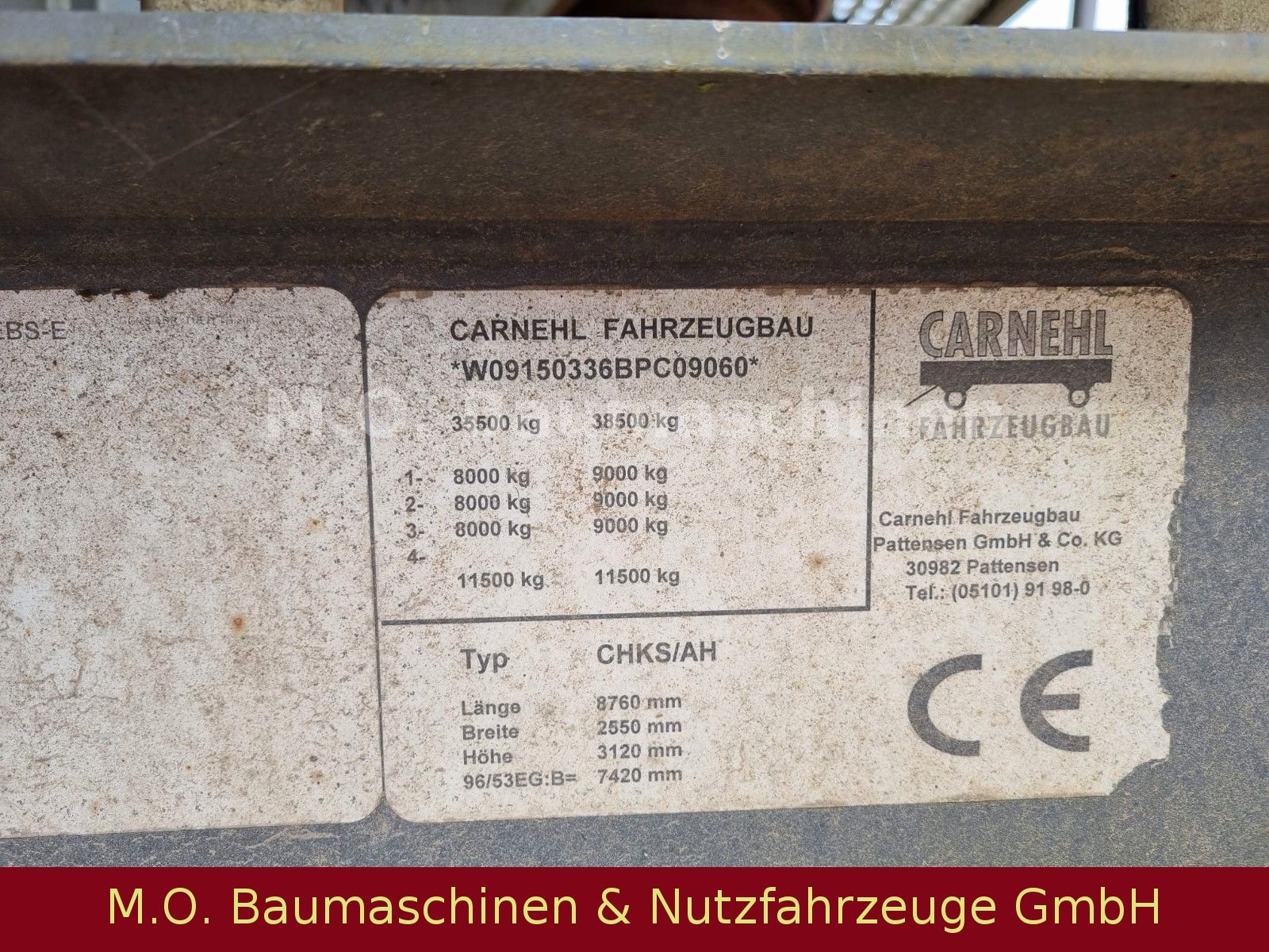 Fahrzeugabbildung Carnehl CHKS/AH / 3 Achser / Luft / ALUMINIUM / 26m³/