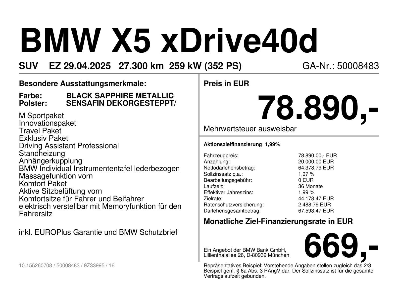 BMW X5 xDrive40d M Sport AHK Pano HUD  Soft-Close imagem 2