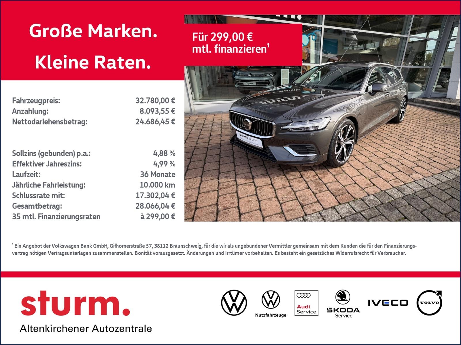 Volvo V60 Kombi T6 Plus Bright Plug-In Hybrid AWD *Pan