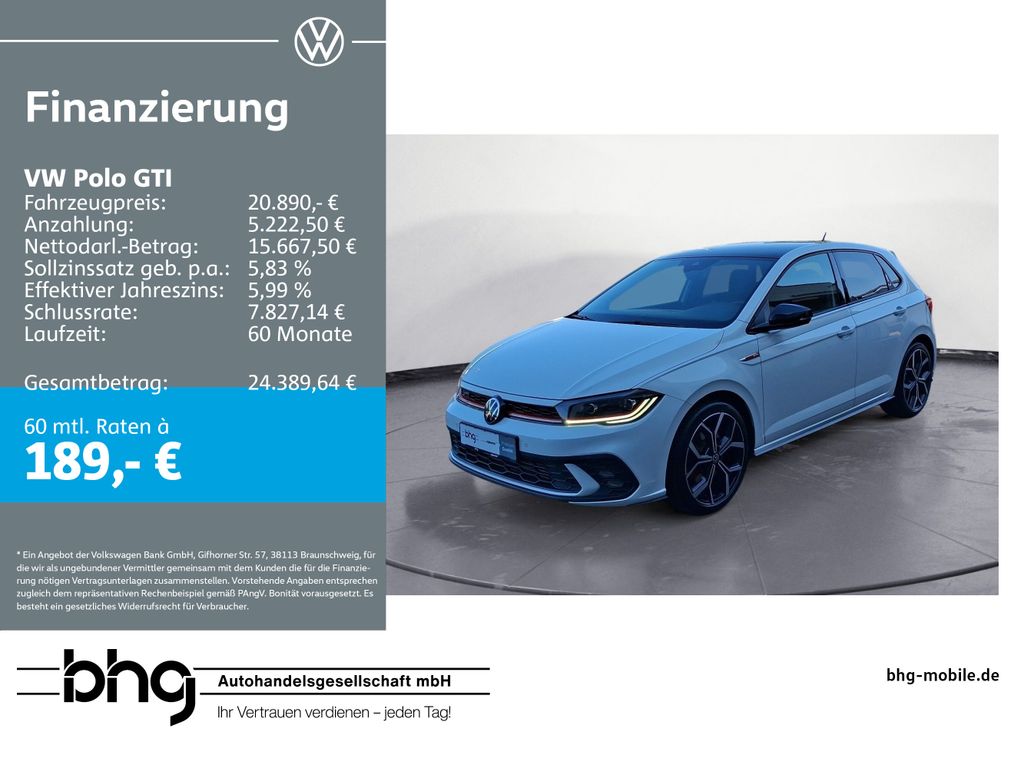 Polo GTI 2.0 TSI OPF DSG RoofPak ACCTravel-Assis
