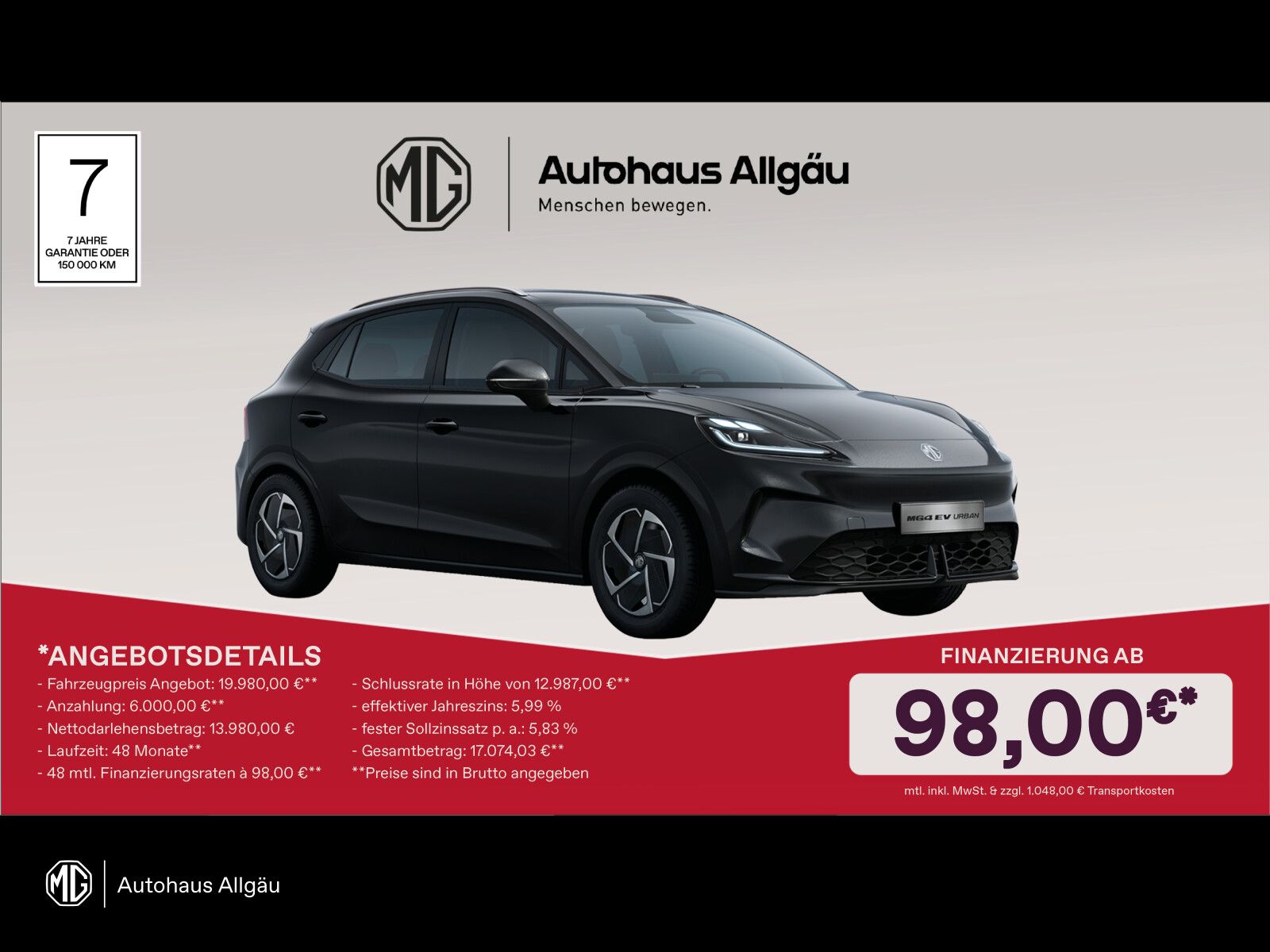 MG Inkl. Transportkosten 43kWh COM