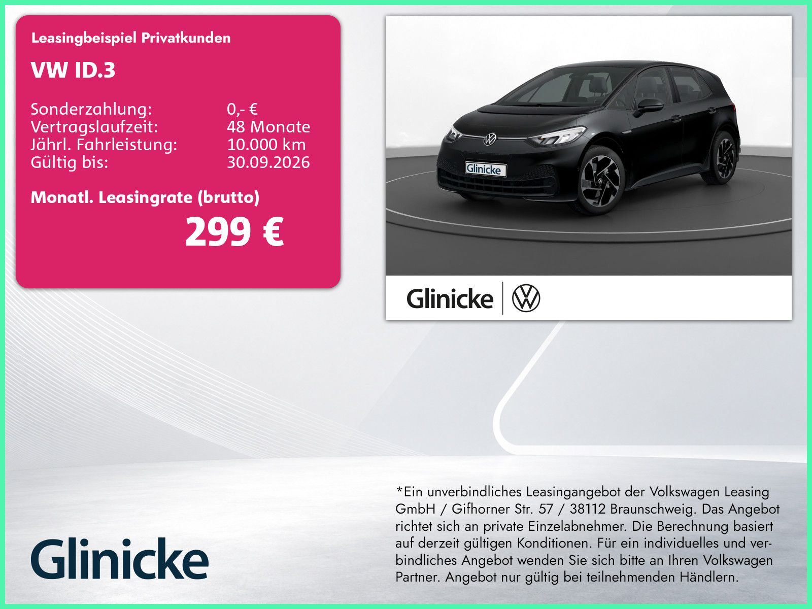 Volkswagen ID.3 Pro LED LM 18" Navi PDC+RFK ACC Wärmepumpe