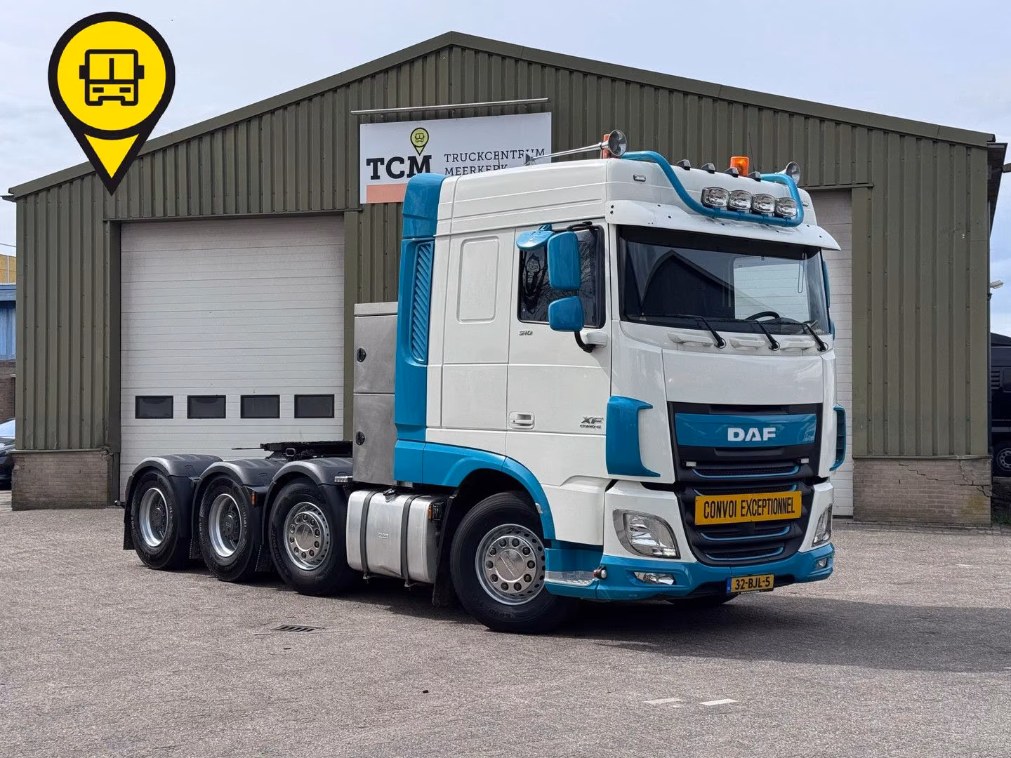 DAF XF 510 8X4 120T Retarder 3,5" Sliding 5th Wheel