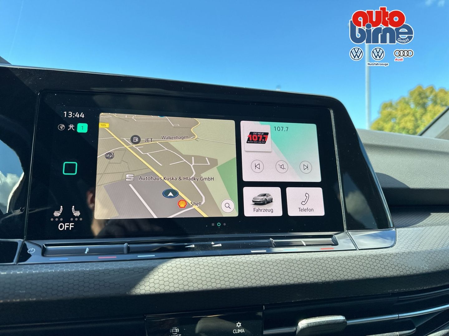 Golf VIII GTE eHybrid HUD StandHZG AHK Panodach