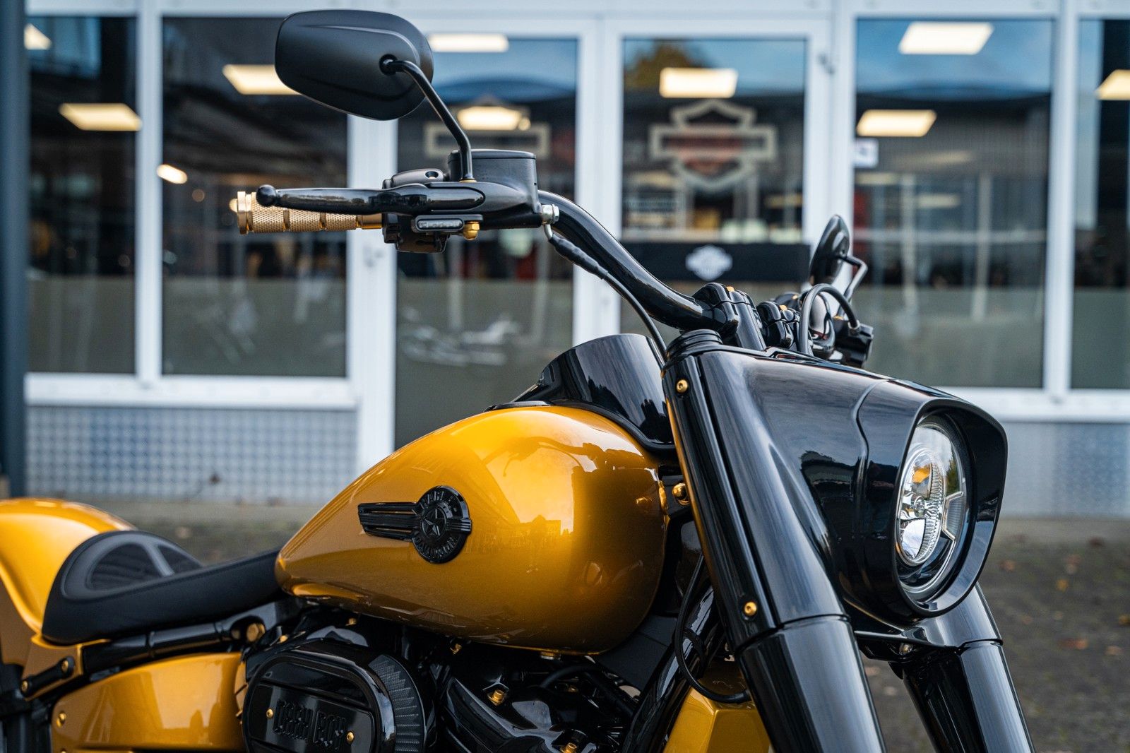 Fahrzeugabbildung Harley-Davidson GOLD DARK FAT BOY FLFBS 114 MY24 - JEKILL&HYDE -
