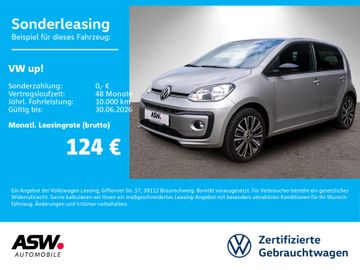 Volkswagen Leasingangebot: Volkswagen up! Active 1.0 MPI Klimaauto SHZ PDC RFK GRA ALU