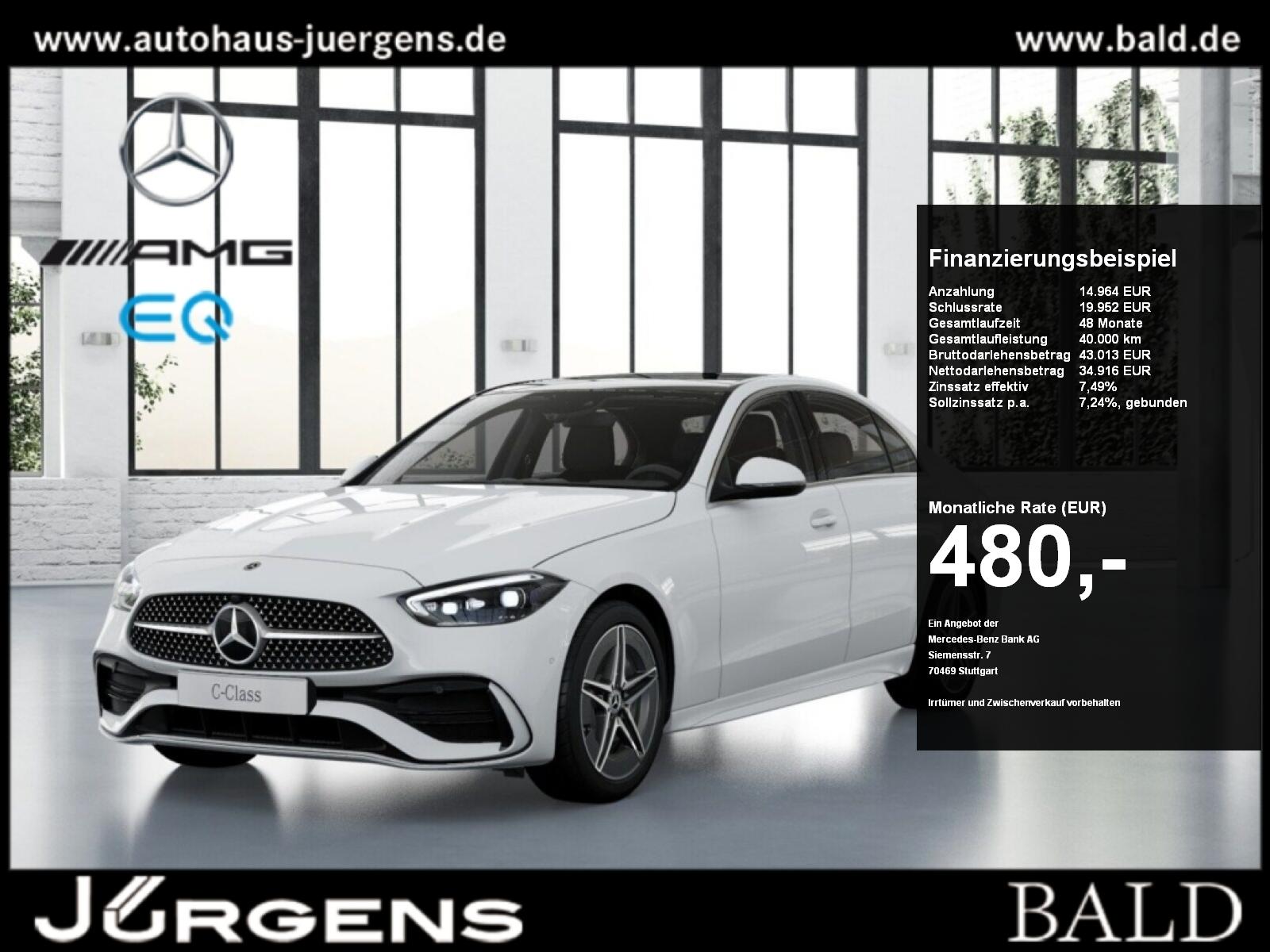 Mercedes-Benz C 300 4M AMG-Sport/Pano/DIGITAL/Memo/Totw/Winter