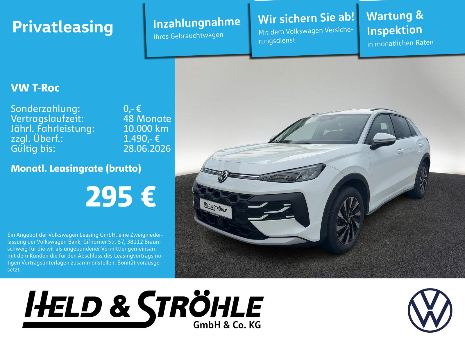 Volkswagen T-Roc Life 1.5 eTSI Navi Kamera AKTIONSZULASSUNG