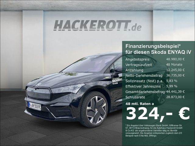 Skoda ENYAQ iV Coupe RS 82 kWh Navi AHK Kamera Pano.