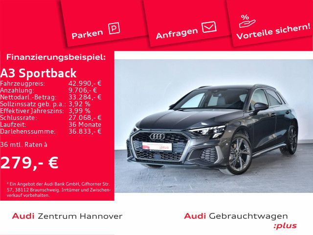 Audi A3 Sportback S line 40 TFSIe AHK virtual LED Nav