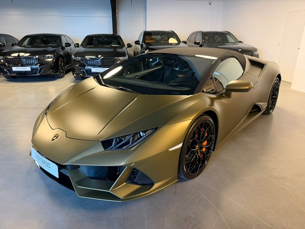 Lamborghini Huracán EVO Spyder 1HD Verde Gea Lift CarbonSitz foto 5