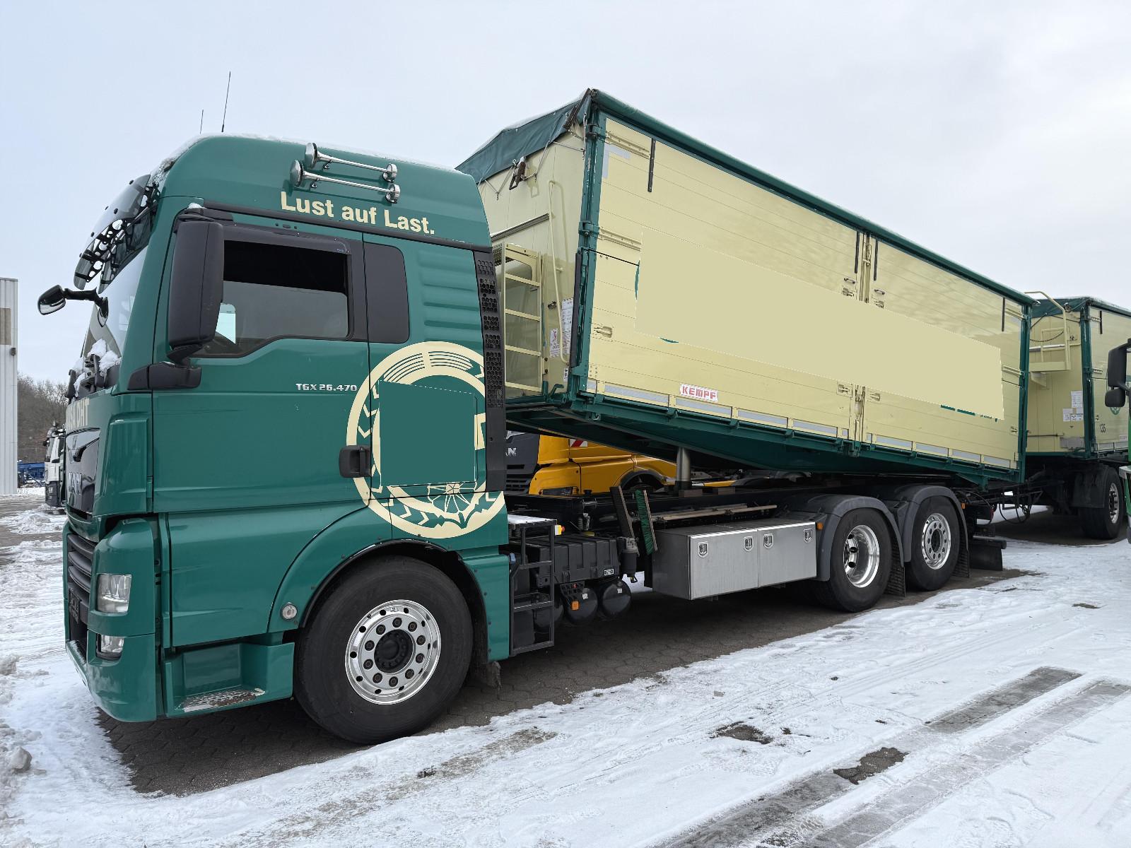 MAN TGX 26.470* Getreide 3-Seitenkipper Kempf