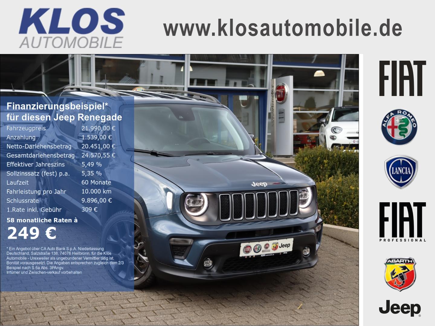 Jeep Renegade S-EDITION e-HYBRID 1.5 GSE T4 48V 130PS