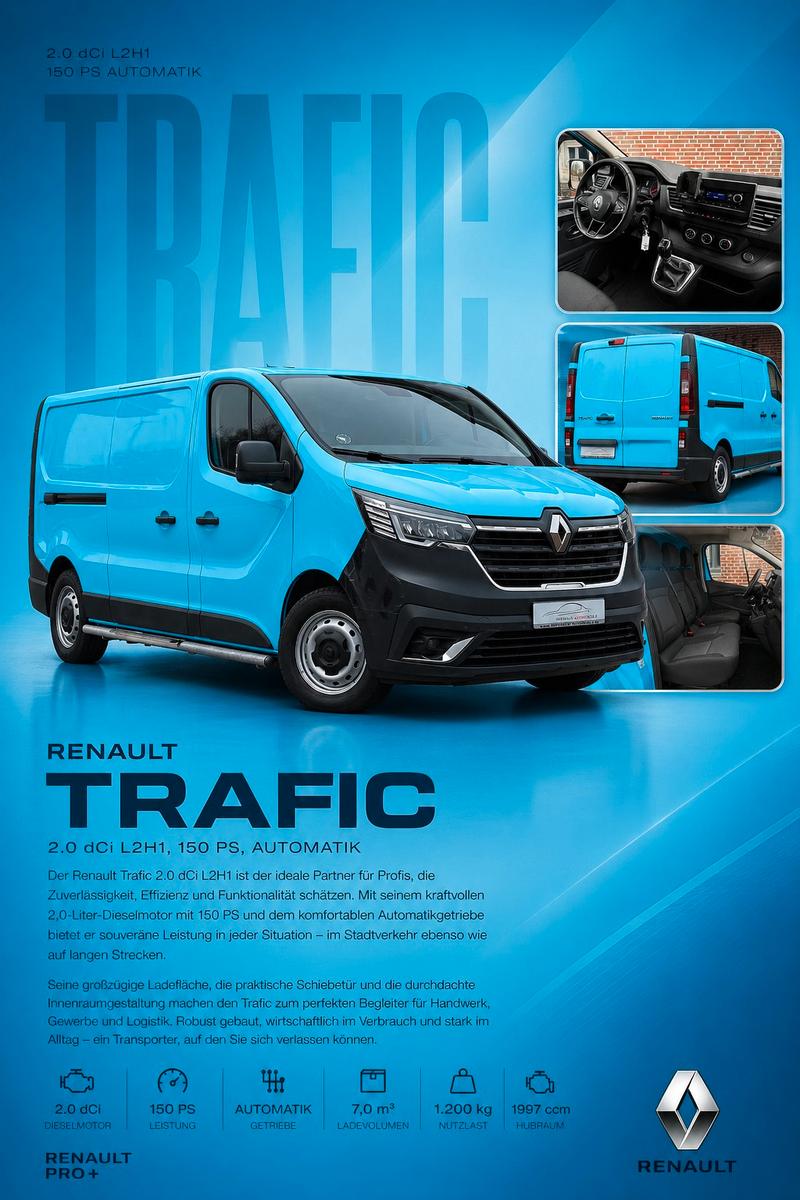 Renault Trafic 2.0 dCi L2H1 *LED*KLIM*TEMP*SHZ*CAM*PDC*