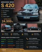 Mercedes-Benz  S 420 V8 Nur 76.000km, Oldtimer - Mercedes-Benz S 420 von privat